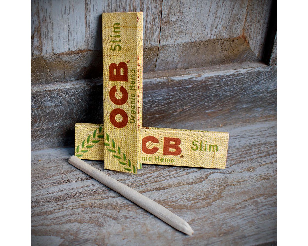 OCB | Slim K.S. Organic Hemp Rolling Papers | Pack of 2 Booklets