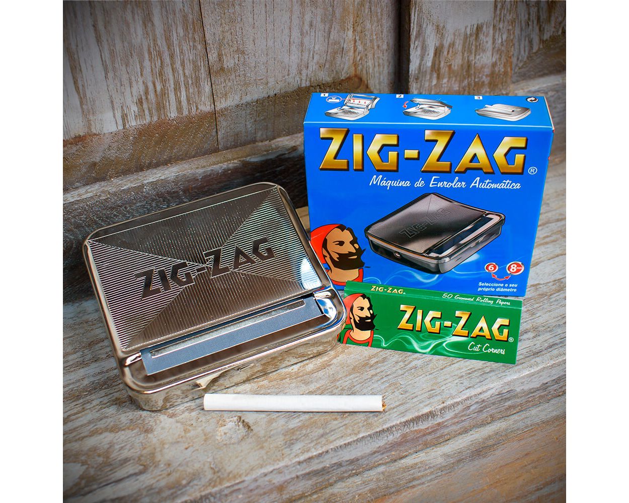 Zig Zag | Metal Rollbox| Cigarette Roller Slim & Extra Slim